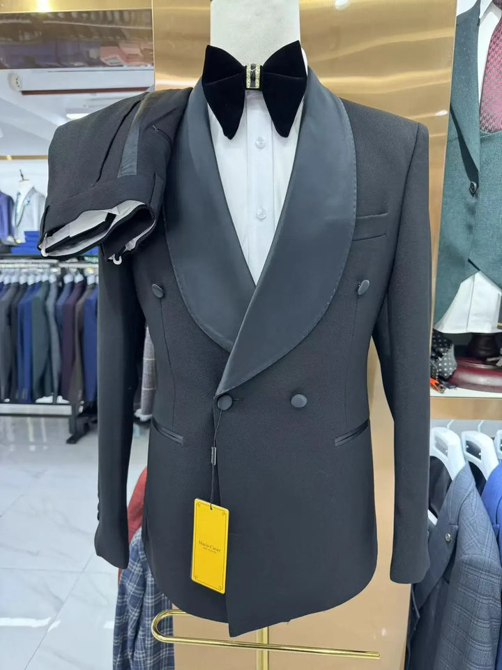 Elegant Lapel Shawl Men's Wedding Suit