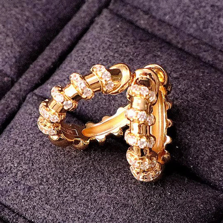 Exquisite Synthetic Zircon Earrings