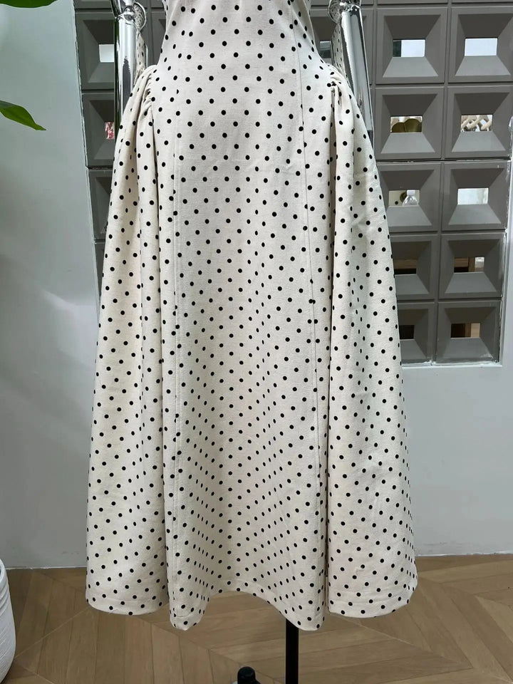 Lovely Polka Dots Maxi Dress