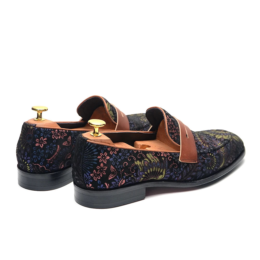 Applique Banquet Penny Loafers