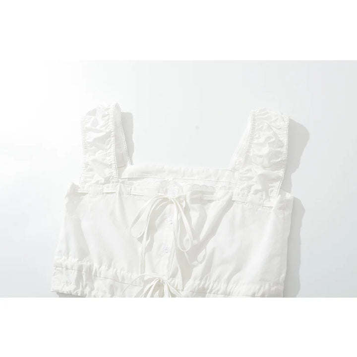 Charming Lace Trim Super-Short Top