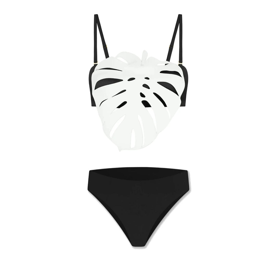Stylish Hollow Laser Cut Bikini Set