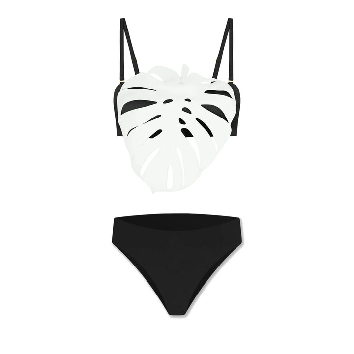 Stylish Hollow Laser Cut Bikini Set