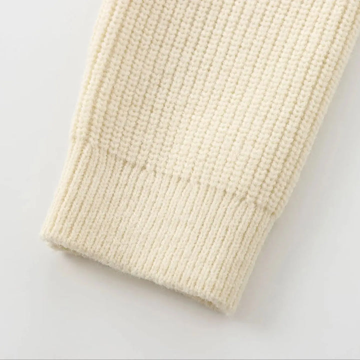 Vintage O-Neck Knitted Cardigan