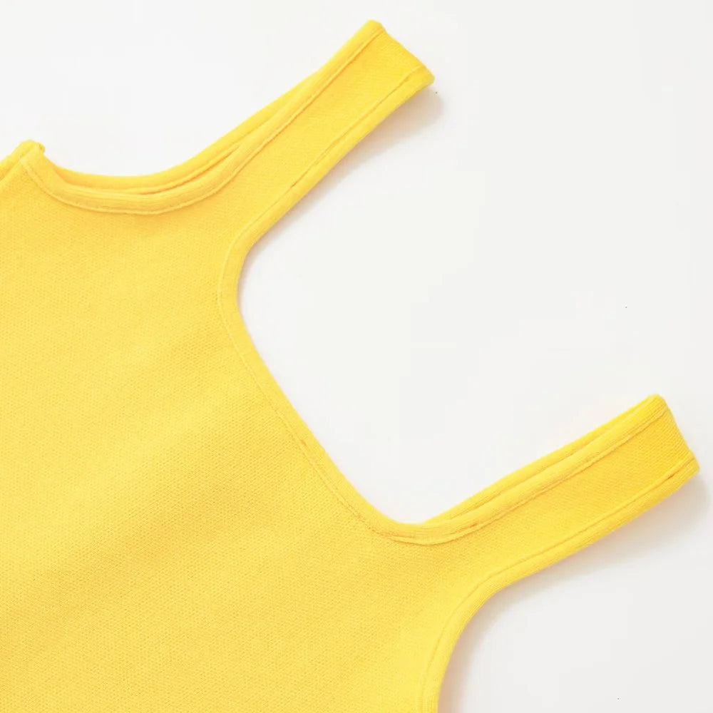 Trendy Wide Straps Vest Sweater