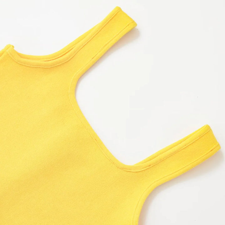 Trendy Wide Straps Vest Sweater