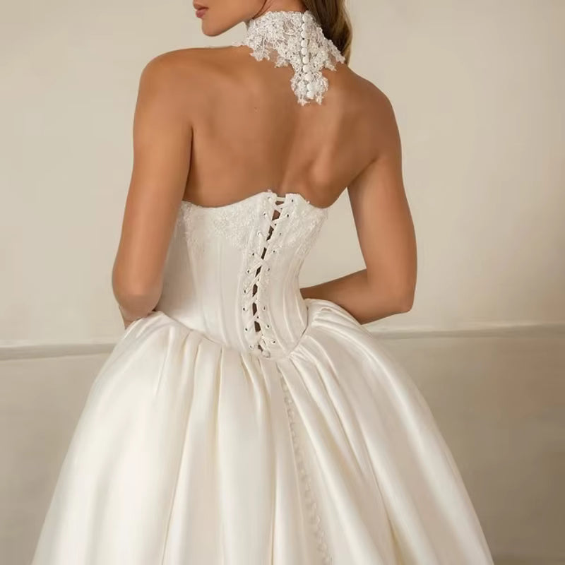 Majestic Lace Embroidered Bridal Gown