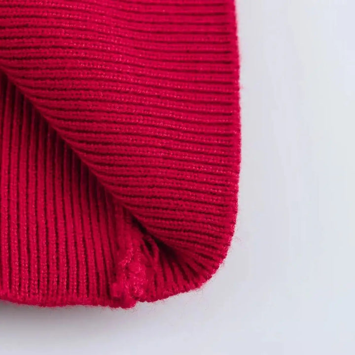 Smart Ribbed Cuffs Cropped Cardigan