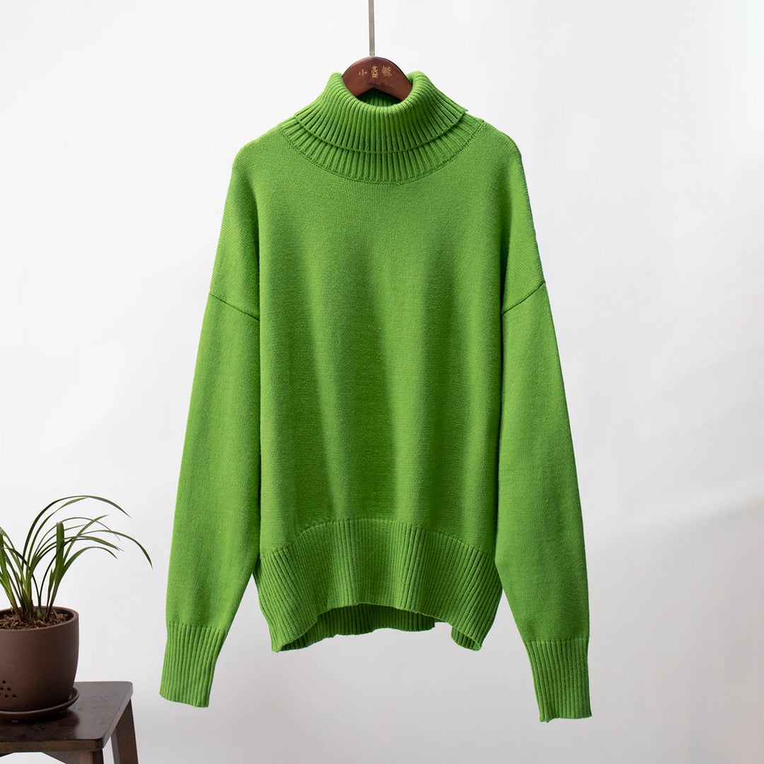 Oversized Women's Turtleneck Sweater