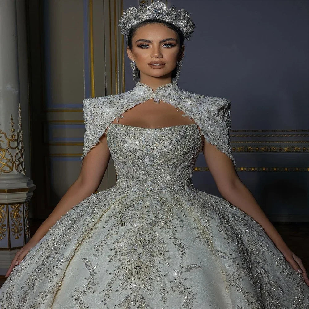 Royal Train Princess Bridal Dress