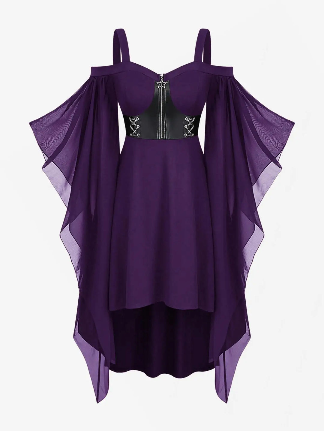 Butterfly Sleeve Plus Size Women's Costume Dress