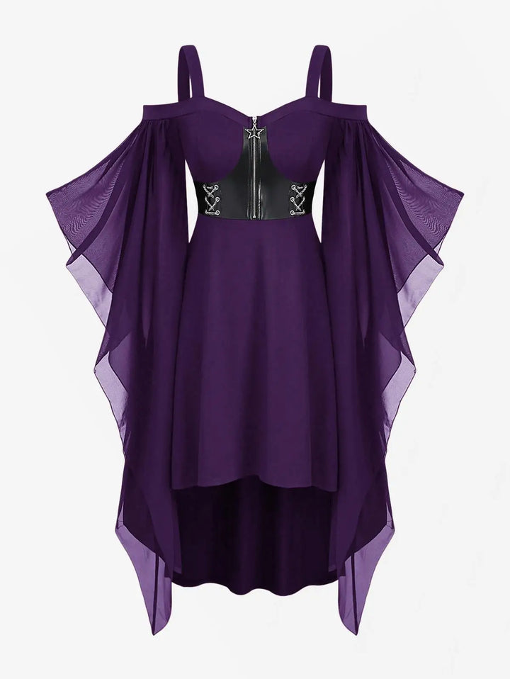 Butterfly Sleeve Plus Size Women's Costume Dress