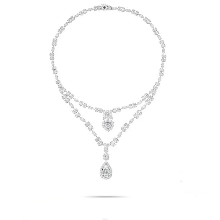 Lovely Micro Pave Cubic Zirconia Necklace