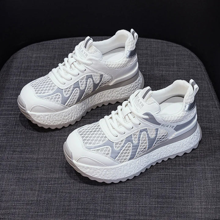 Elegant Height Increasing Mesh Sneakers