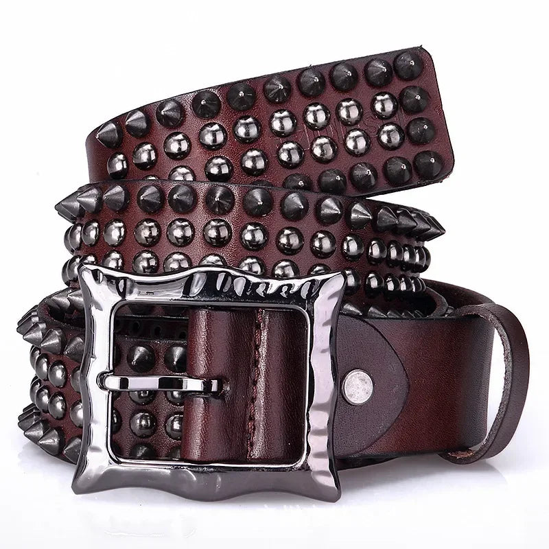 Fashionable Spike Rivets Studded Belt
