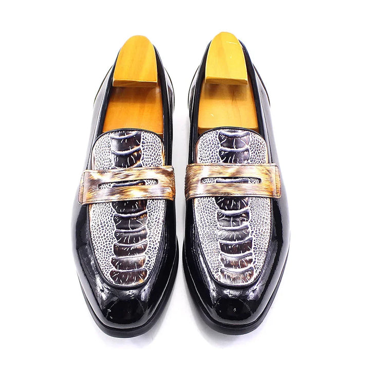 Fashionable Gold Street Style Loafers