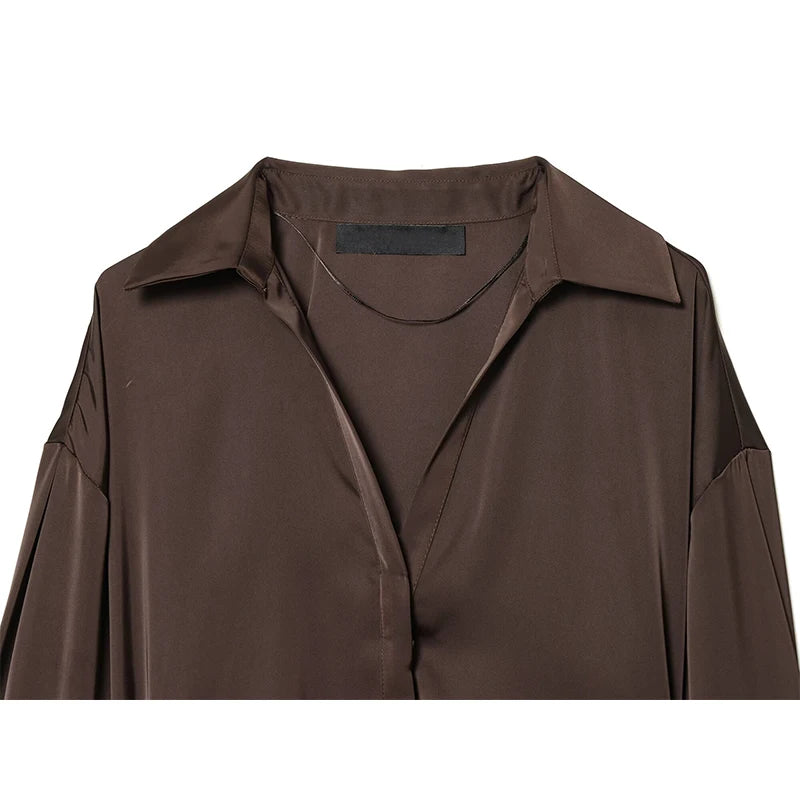 Stunning Front Button Belted Shirt