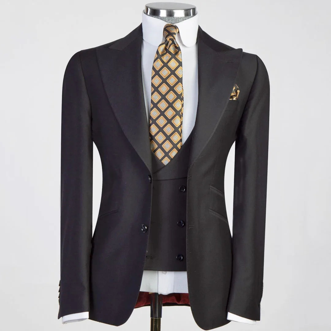 Versatile 3-Piece Men's Formal Suit