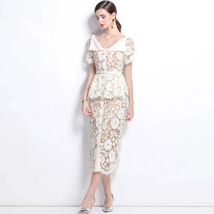 Sweet Beaded Embroidered Formal Dress