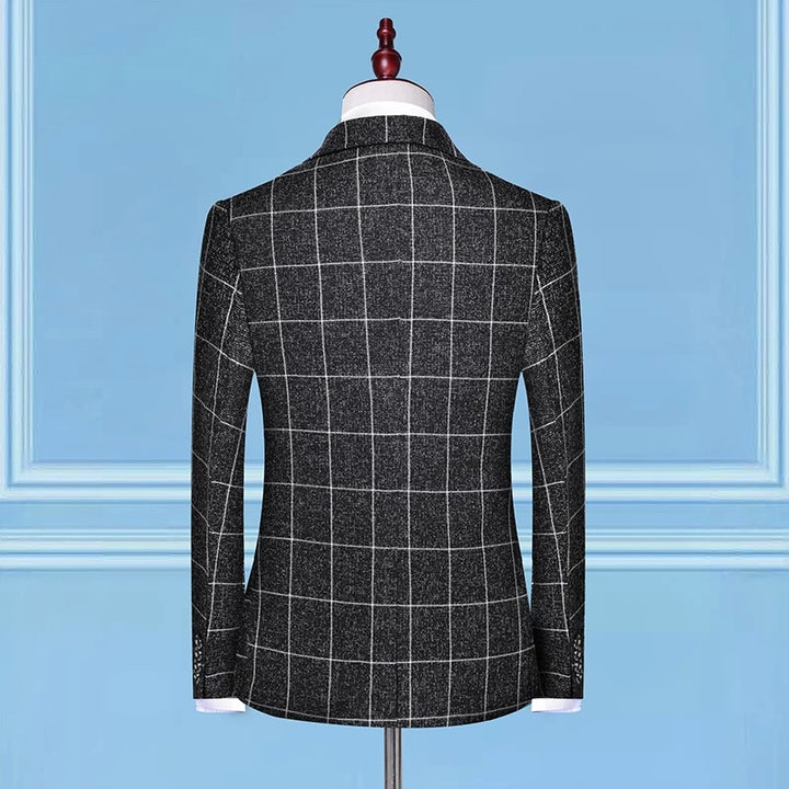 Elegant Brit Men's Style Blazer Suit