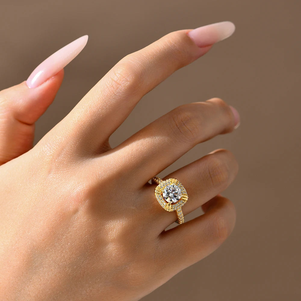 Lavish Lab Diamond Fine Engagement Ring