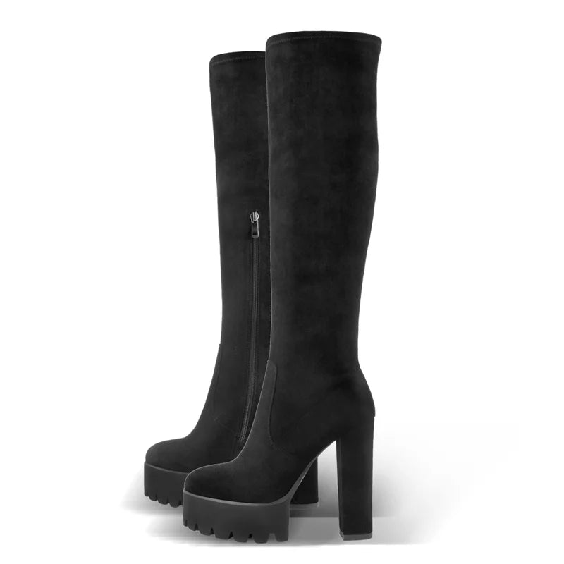 Regal Platform Over-the-Knee Boots