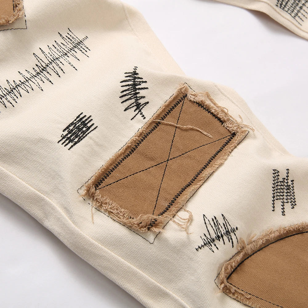 Stylish Slim Bootcut Denim Jeans Pants