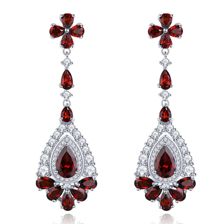 Exquisite Sterling Silver Drop Earrings