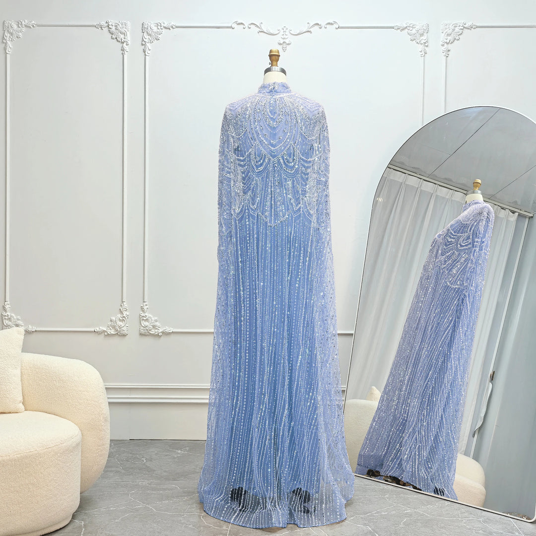 Luxurious Cape Wedding Party Dress