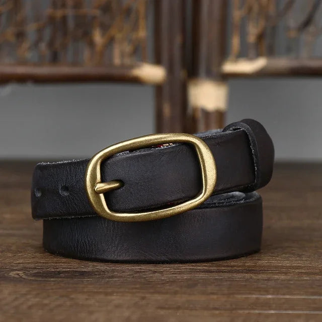 Retro Genuine Leather Adjustable Belt