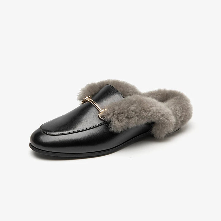 Trendy Furry Rabbit Hair Slippers