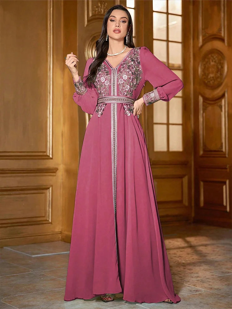 Refined Fashionable Floor-Length Abaya Dress