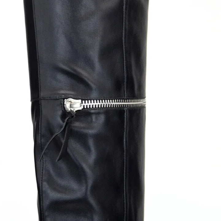 Gothic Over-the-Knee Pull-On Boots