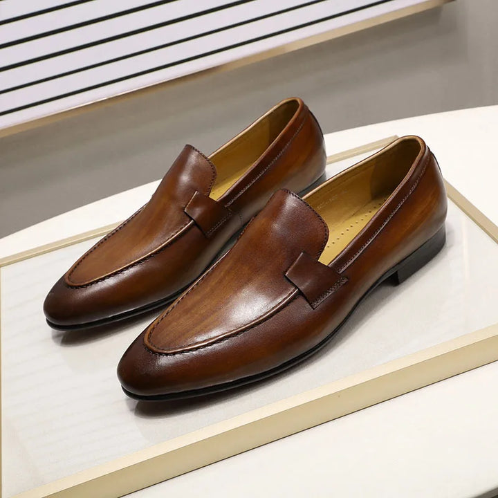Graceful Handmade Real Leather Loafers