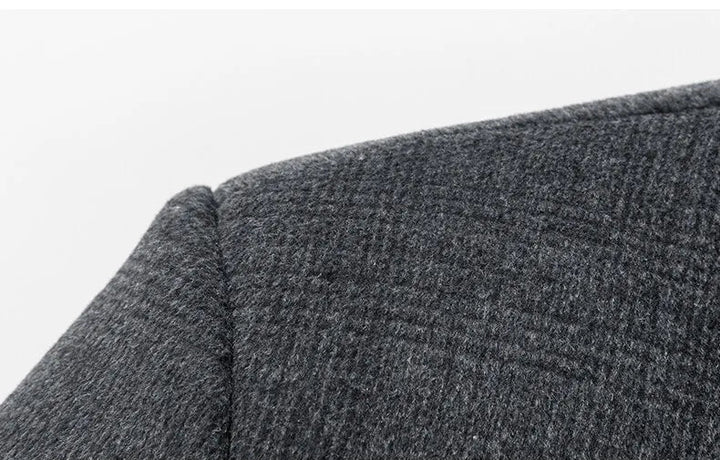 Refined Wool Checkered Coat