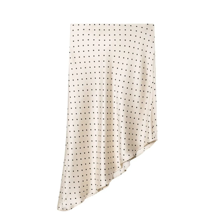 Fashionable Asymmetric Polka Dots Skirt