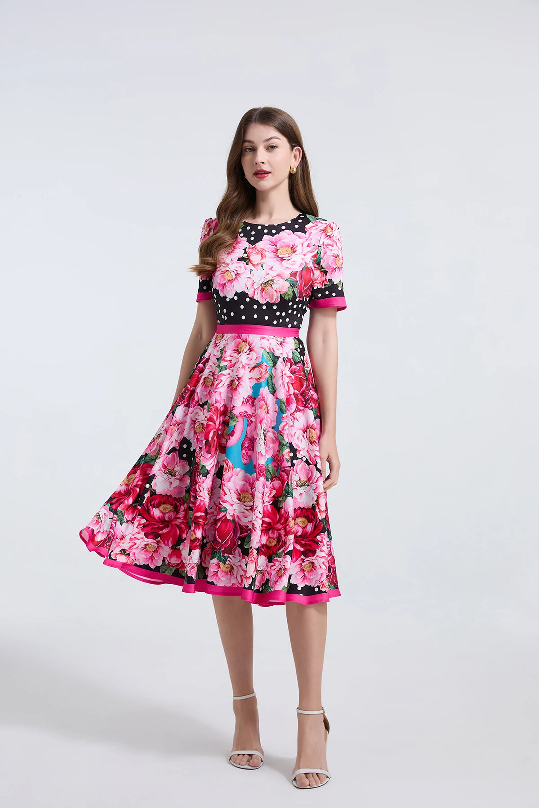 Elegant Sheath Floral Party Dress