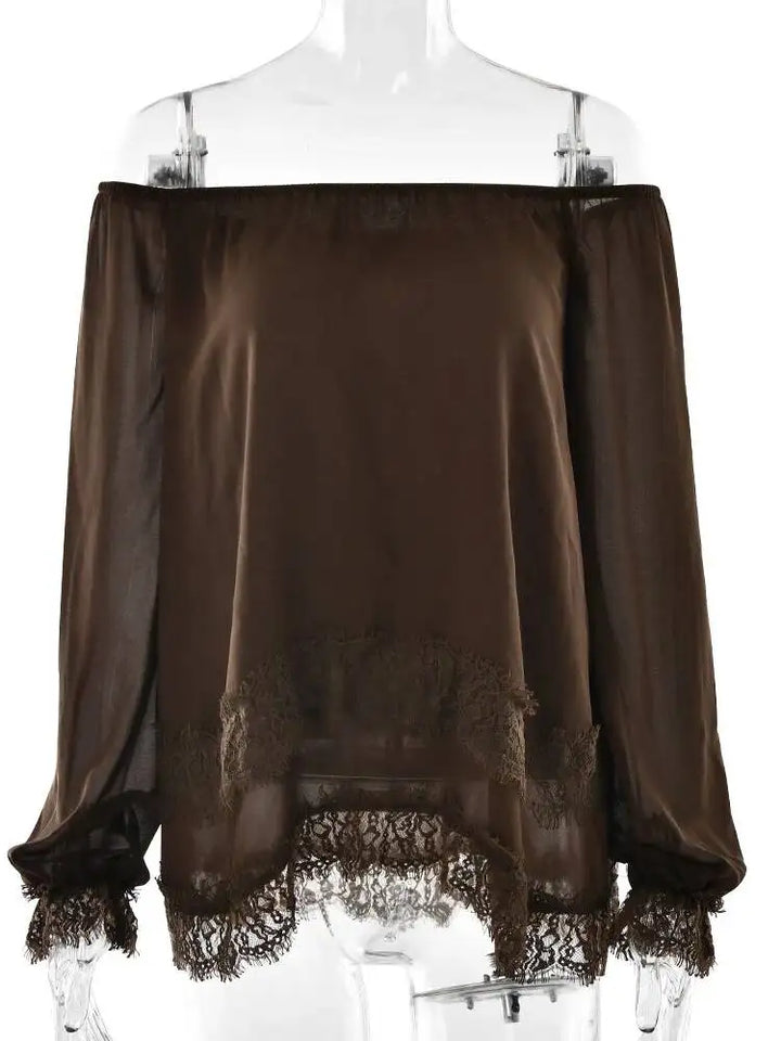 Stylish Long Sleeves Backless Blouse