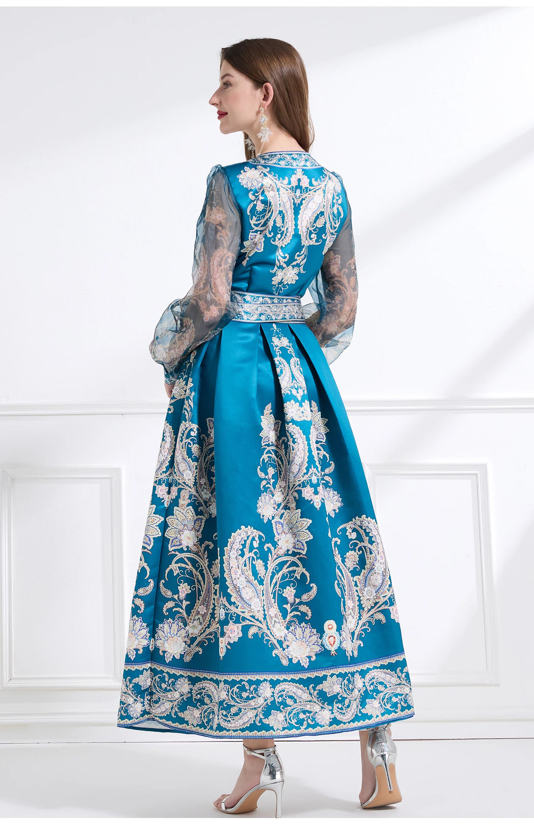 Graceful Empire Waist Maxi Dress