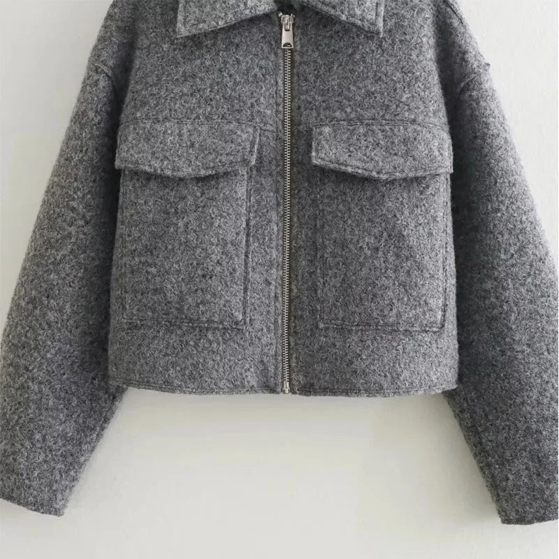 Lovely Lapel Cropped Tweed Jacket