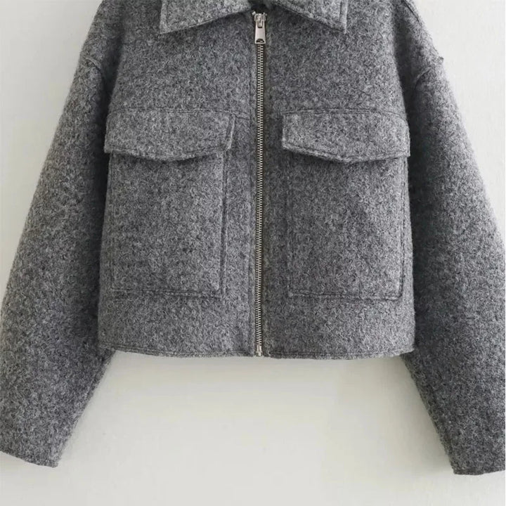 Lovely Lapel Cropped Tweed Jacket