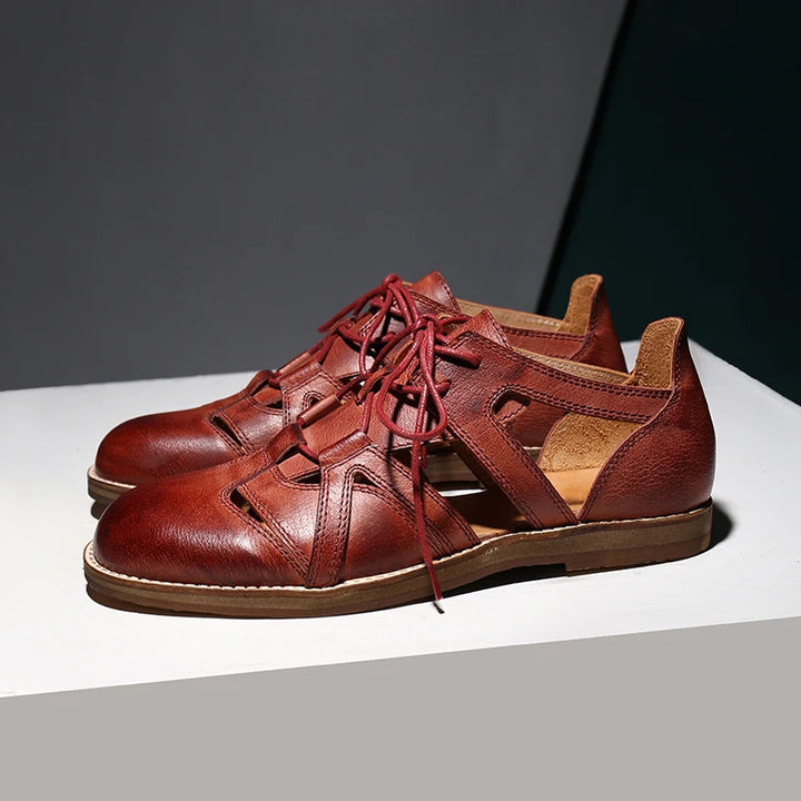 Oil Slick Handcrafted Gladiator Shoes