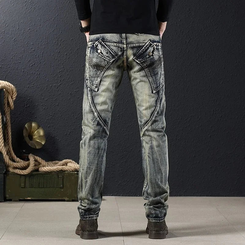 Low Rise Cowboy Jeans Pants