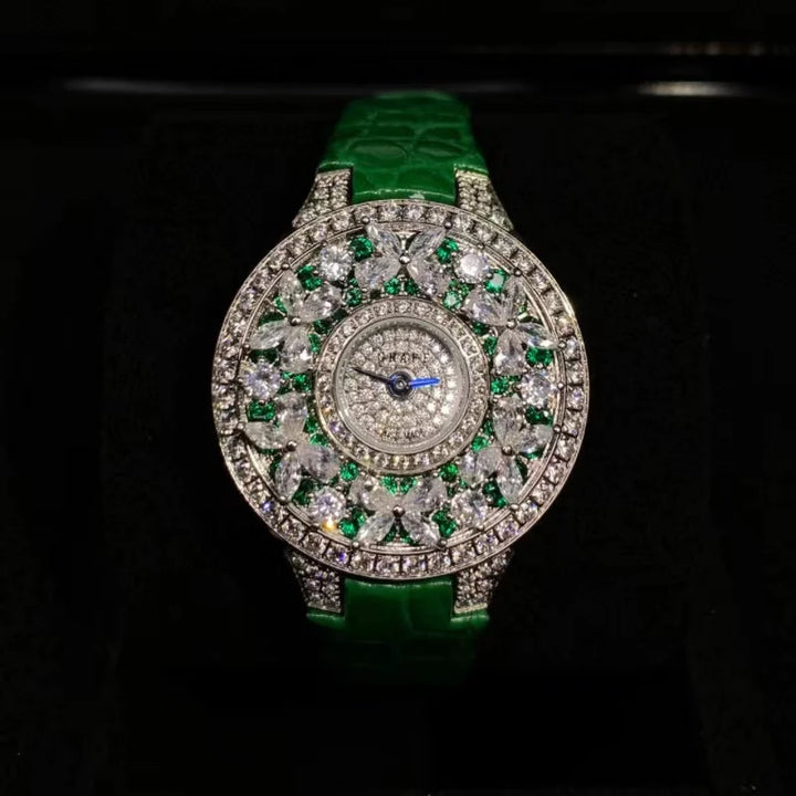 Elegant Colorful Jewel Wristwatch