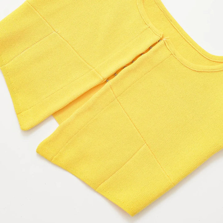 Trendy Wide Straps Vest Sweater