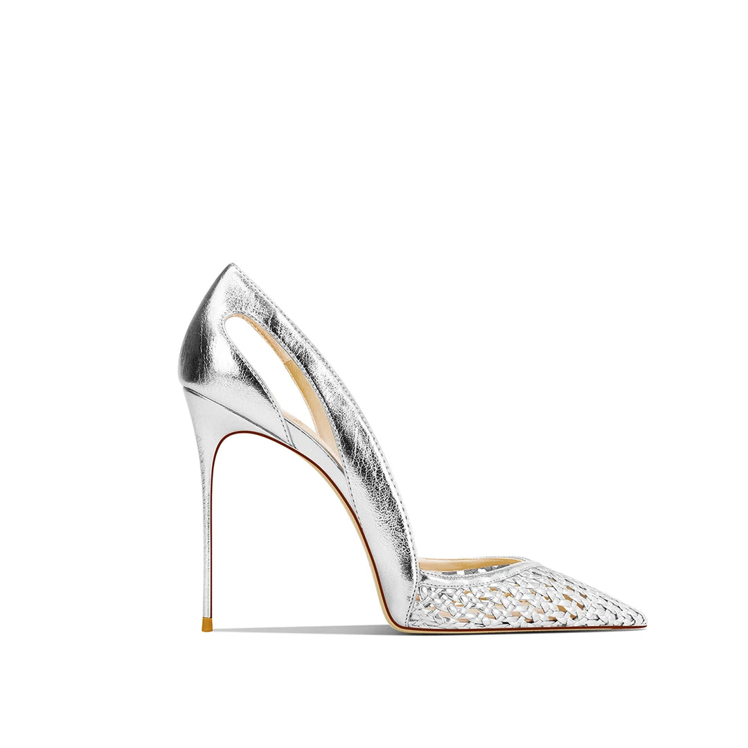 Premium Leather Pointed Stiletto High Heels