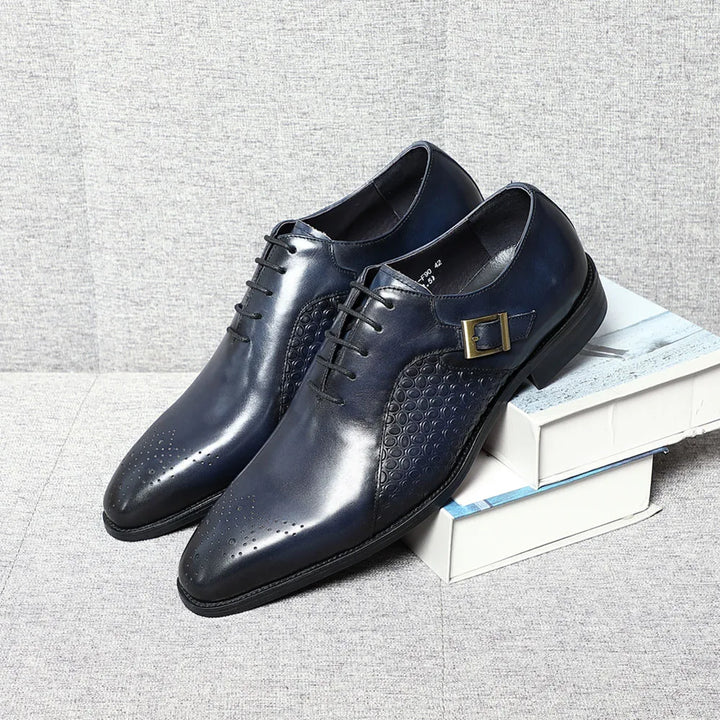 Classy Leather Oxford Lace Shoes