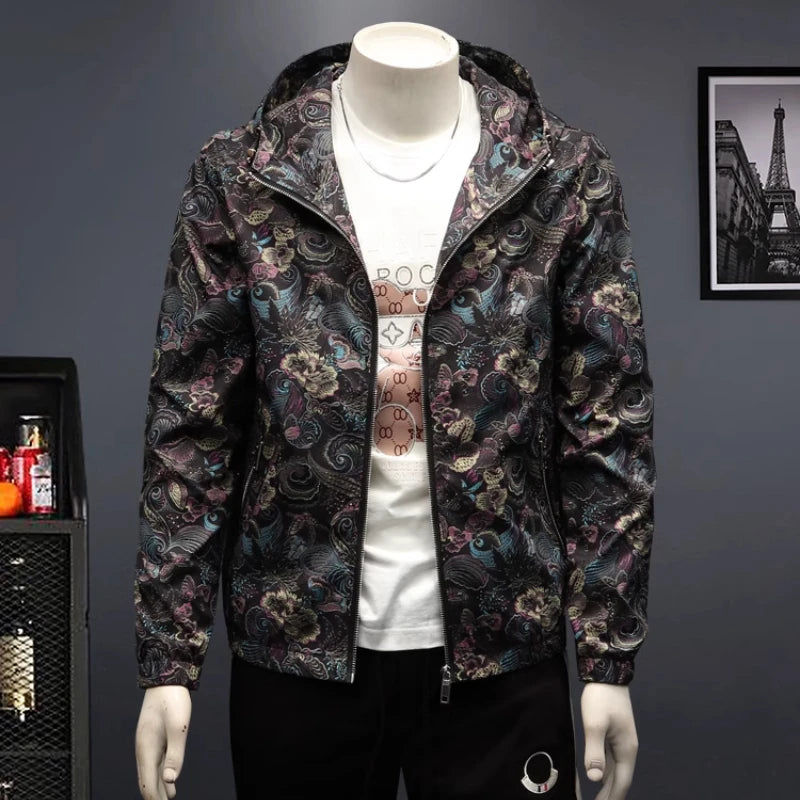 Elegant Windproof Hooded Jacket