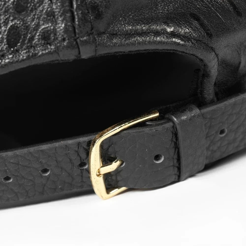 Stylish Duck Tongue Style Leather Cap