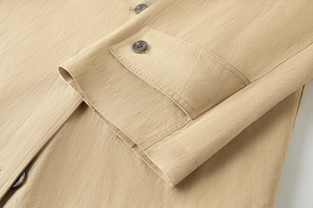 Trendy Long Trench Cotton Coat